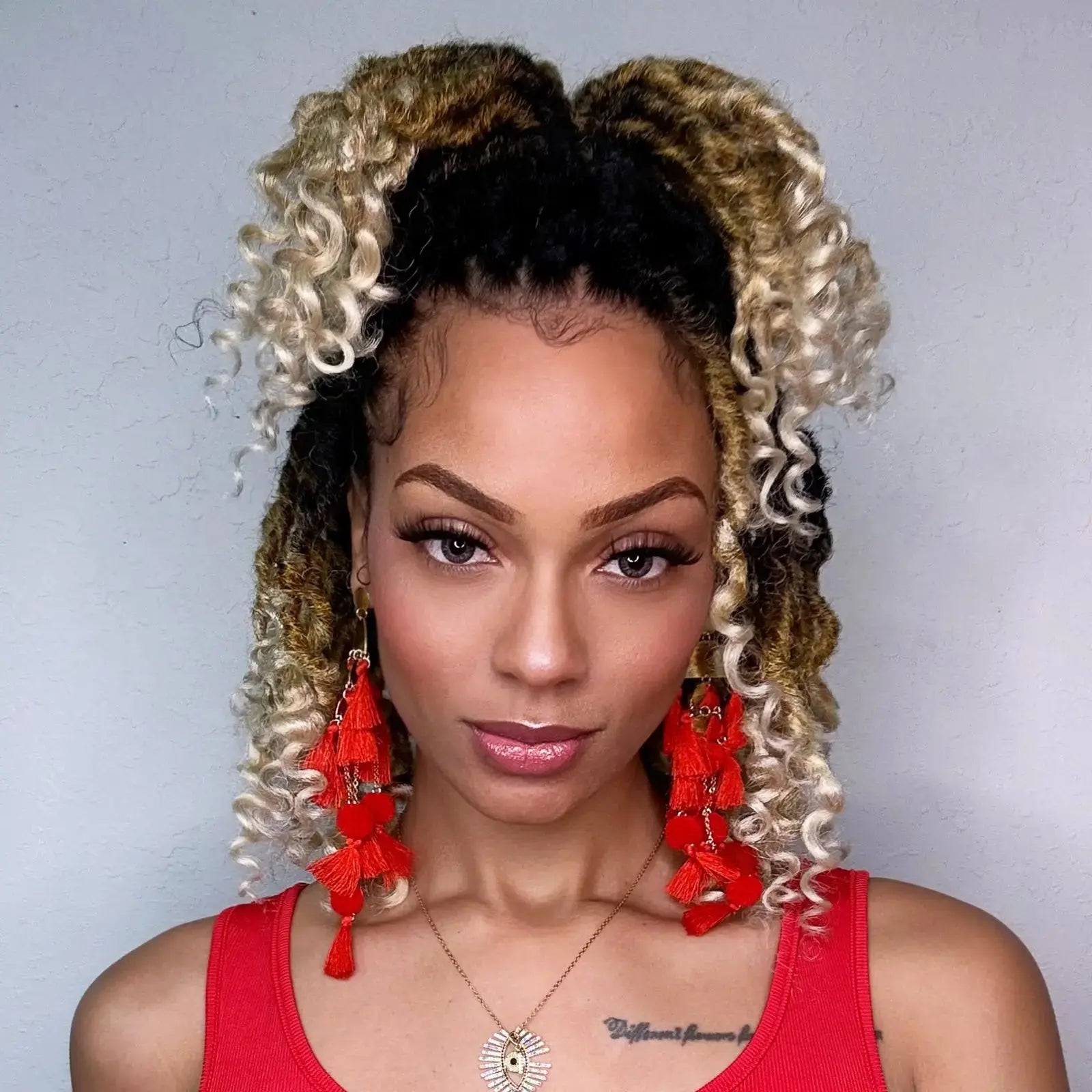 Toyotress Passion Locs Crochet Hair Handmade Curly Hair Crochet Synthetic Braiding Hair